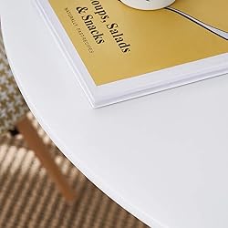 Modern Round Dining Table, ∅31.5'' Colored Top