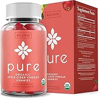 Pure Apple Cider Vinegar Gummies - U.S.D.A. Organic Certified A.C.V. Gummies - No Artificial Sweeteners - with Raw…