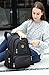 HARFING Waterproof Insulated Diaper Bag Backpack with Changing Pad & Stroller Straps, Large Capacity, Lightweight Travel Baby Gear Nappy Organizer for Mom & Dad,Black