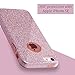 MILPROX Compatible for iPhone 5s/5/SE Case, Girls Shiny Glitter CASE [Bling Crystal Clear][Extremely Sparkling], Slim Premium 3 Layer Hybrid, Anti-Slick/Protective/Soft Case