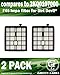 Green Label Brand 2 Pack Replacement HEPA Filter F45 for Dirt Devil Canister Vacuum Cleaners (Compares to 2KQ0107000). Fits: Pets SD40000 and EZ Lite SD40010