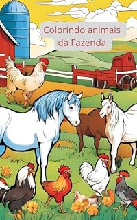 Livro Ebook Colorindo animais da Fazenda