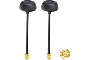 Bingfu 5.8GHz FPV Antenna 2-Pack RHCP Pagoda Omnidirectional Long Range with RP-SMA Connector for DJI Mavic/Air/Mini, FPV Rac