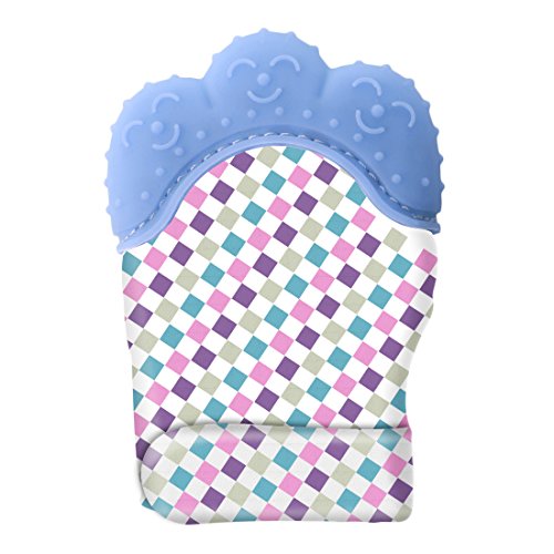 image for Teething Mitten, Hmane 1 Pair /2pcs Baby Self-soothing Teether Gum Pai