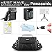 Must Have Accessory Kit For Panasonic Lumix DMC-FZ200, DMC-G5, DMC-GH2,DMC-G6KK, DMC-G6, DMC-FZ300K, DMC-GX8, DMC-G7 Digital Camera Includes Extended Replacement (1500maH) DMW-BLC12 Battery + Ac/Dc Travel Charger + Deluxe Case + More