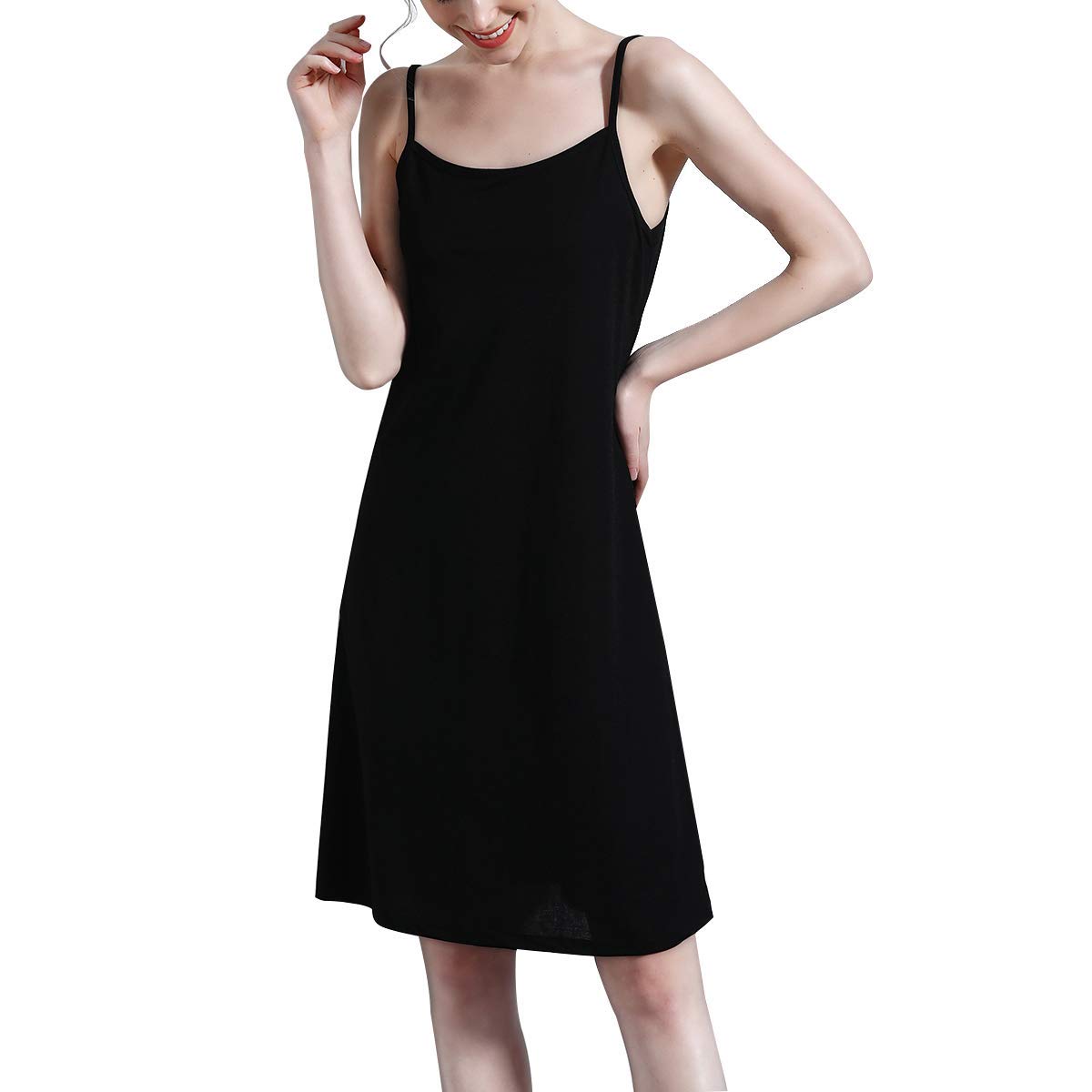QiTuo Women\'s Full Slip Dress Camisole Lightweight Nightgowns Spaghetti Strap Underwear