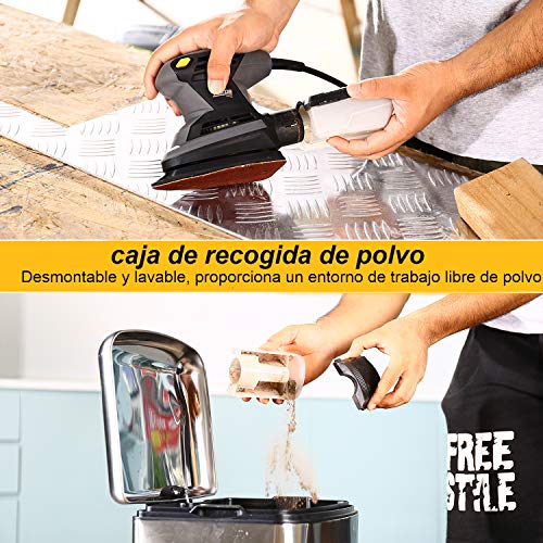 Lijadora-Electrica-TECCPO-Professional-200W-Lijadora-Mouse-Lijadora-de-Detalles-15500-OPM-12-Piezas-de-Papel-Lija-con-Contenedor-de-Polvo-Reutilizable-Diametro-de-Orbita-de-15-mm-TAMS23P