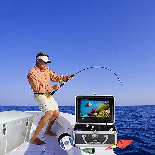 7 ‘pouces Moniteur Couleur 30m 1000tvl Kit De Caméra Vidéo De Pêche Sous-marine, Hd Wifi Sans Fil Pour Ios Android App Prend En Charge L’enregistrement Vidéo Et Prend Des Photos Ccd Couleur Et Caméra
