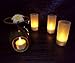 Rechargeable LED Candle TeaLight (Set of 12) - Flameless LED Candle Lights - Flickering Amber,Battery Operated/Powered Candles,No Wax No Mess, No Fire Risk, Windproof, Portable【ARTECHCO】