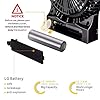 Battery-Fan-EasyAcc-Rechargeable-Fan-Portable-Handheld-Personal-Mini-USB-fan-with-2600mA-Battery3-Speeds-Internal-and-Side-LightCooling-for-TravelingFishingCamping-Black EasyAcc Battery Fan, Rechargeable Desk Fan Portable Handheld Personal Mini USB fan Battery, 3 Speeds Internal and Side…