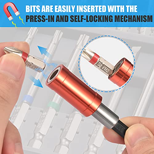 GreaTalent 56in1 S2 Steel Impact Driver Bit Set 1/4" Hex Shank, Torx
