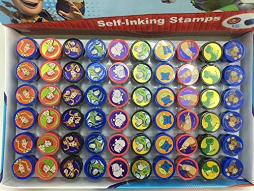 (60Ct) Disney Toy Story Stamps Stampers Self-Inking Party Favors- Full Box!