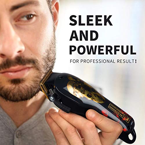 Cordless Hair Trimmer, BESTBOMG Professional Hair Clippers Beard Trimmer for Men Haircut Kit Rechargeable Barber Electric Shavers Hair Removal Tools with 2000mAh Li-Ion,6pcs Guide Combs