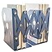 ANTIMAX Steel Adjustable Bookends Extension Books Holder Stand Desk Heavy Duty for Office Home Children Max Width 18.5″(Blue)