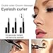 NIPOO Eyelash Curler with Comb - Heated Eyelash Curler Electric Eyelash Brush with Dual Temperature and Fast Heated Function, Growth - Massage Wand, Black