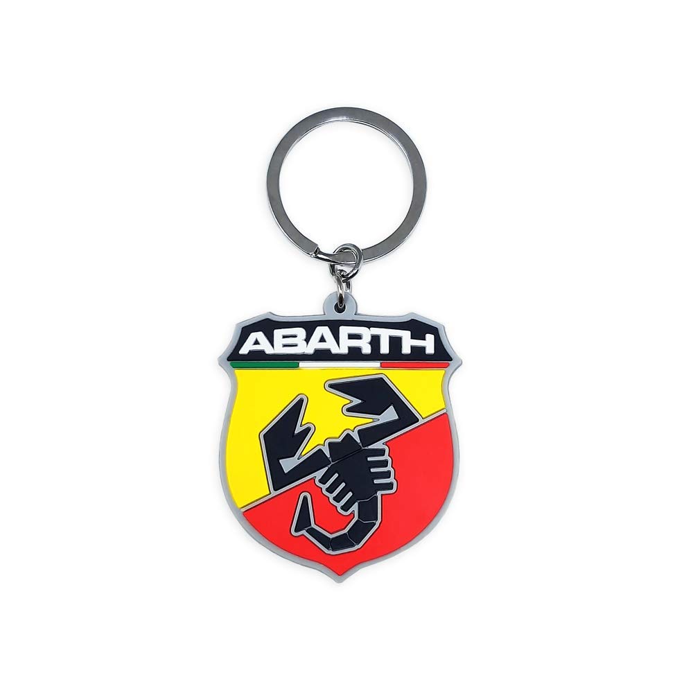 Abarth 21754 Official Key Ring Shield Soft Touch