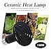 OMAYKEY 150W 2 Pack Ceramic Heat Emitter, Reptile Heat Lamp Bulb No Light Emitting Brooder Coop Heater for Chicken Lizard Bearded Dragon, Reptiles & Amphibians (ETL Listed)