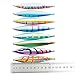 Aorace 8pcs/lot Lead Fish 8 Color Fishing Lures Fishing Tackle Knife Jigging Metal JIG 65g-2.3oz