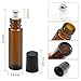 Mavogel Glass Roll-on Bottles - 10ml, 12 Pack, Amber, Extra Stainless Steel Roller Balls, Essential Oil Opener, Droppers, and Labels Included