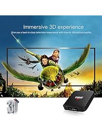 EASYTONE Android 7.1.2 TV Box,2018 Modelo Smart TV Box Quad core 64 bits 1GB+8GB Soporte 4K (60Hz) Full HD H.265 2.4G WiFi HD 2.0 T95 Android Box