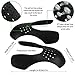 3 Pair Shoe Crease Protector Toe Box to Reduce, Anti-Wrinkle Protector, Against Shoe Creases, Men's 7-12/ Women's 5-8 (White, Black, Gray)
