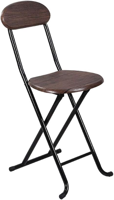 Amazon 折りたたみチェア 二重支柱が付いている携帯用折る椅子の座席フレームの座席そして背部 軽量 簡易椅子 いす 色 褐色 サイズ 32 5x35x73cm 折りたたみチェア オンライン通販