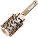 [ Upgrade ] BIBTIM Round Hair Brush with Boar Bristle for Blow Drying, Curling & Straightening, Professional Salon Styling Brush, Nano Technology Ceramic for Perfect Volume & Shine (Gold)