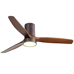 CACI Mall 52 Inch Flush Mount Ceiling Fan with