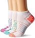 New Balance Performance Low Cut Socks (3 Pack), White/Teal/Pink/Orange, Women's 6-10