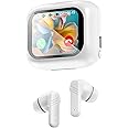 Ttbesmi Wireless Active Noise Cancelling Earbuds ANC with Smart Touch Screen Transparency Mode Blue Tooth Ear Buds Noise Cancelling Earphones Bluetooth Earbuds Active Noise Canceling Ear Buds