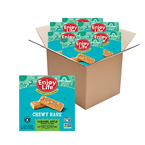 Enjoy Life Caramel Apple Chewy Bars, 6 Boxes (30 Total Bars)