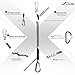 Booms Fishing T04 Fishing Lanyards Fishing Tool/Pole Safety Coil Lanyard Retractable Wire Inside Tup Cover 12pcs