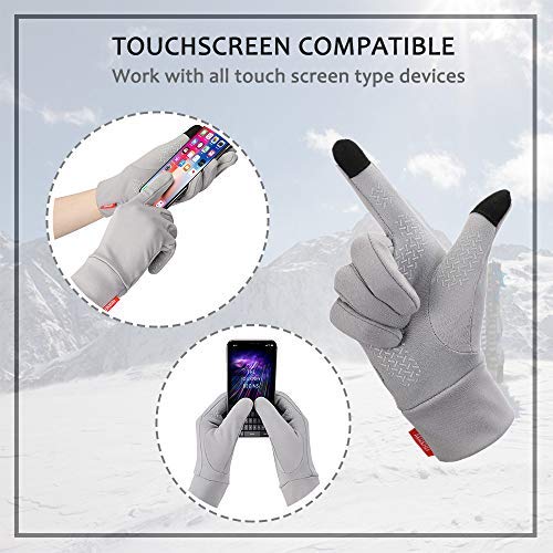 image for Aegend Running Sports Gloves Winter Lightweight Touch Screen Warm Glov