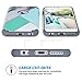 ULAK iPhone 6S Case,iPhone 6 Case, Slim Fit Dual Layer Soft Silicone & Hard Back Cover Bumper Protective Shock-Absorption & Skid-Proof Anti-Scratch Hybrid Case, Artistic/Mint Green Marble