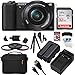Sony Alpha a5100 24.3MP HD 1080p Mirrorless Digital Camera with 16-50mm Lens Black Bundle with 32GB Memory Card, Bag, Battery, Charger, 40.5mm Kit, Training Guide, Table-top Tripod and HDMI Cable