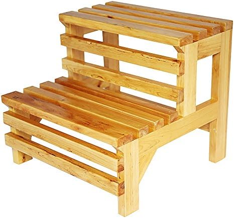 YAGEER TIZI Ladder Stool Double Layer Step Stool Staircase Bench Footstool Step stool