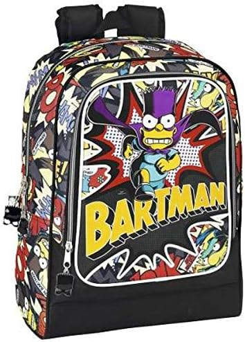 Amazon Co Jp Safta シンプソンズ バートマン ラージサイズ バックパック 子供用 大人用 リュック Thesimpsons バート キッズ レディース メンズ 女の子 男の子 キャラクター プレゼント ギフト ホビー