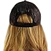 CC Everyday Vintage Distressed Faux Leather Baseball Adjustable Cap Hat Black