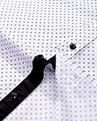 J.VER Men's Casual Long Sleeve Pattern Dress Shirt