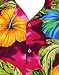 V.H.O Funky Hawaiian Shirt, Bigflower, Pink, XL