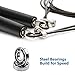 CPOKOH Speed Jump Rope Best Skipping Exercise, Boxing, Crossfit, Fitness, MMA Nylon Bag & Extra Professional Sports Cable to Fit Adults, Men, Women Kids (Plastic Grip)