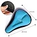 [SALE]Bike Saddle Cover/Bicycle Seat Cover,ViMall Unisex Comfortable Silicone&Memory Foam Pad Soft Gel Relief Cycling Bicycle Bike Saddle Seat Cushion Pad Cover for Mountain/Road Biking&Ride (Blue)