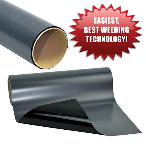 Angel Crafts Black Heat Transfer Vinyl Roll: Weeds Easily Black Htv Vinyl for Tshirts - Iron On Vinyl for Cricut, Silhouette Cameo, Oracal Heat Press Machine, 12 Inches by 10 Feet - Thumbnail 5