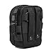 AMYIPO MOLLE Pouch Multi-purpose Compact Tactical Waist Bags Small Utility Pouch (75 Black Pouch with Shoulder Strap)