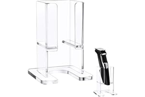 Beautyflier Electric Razor Stand for Philips Norelco Electric Shaver, Acrylic Base Holder for Men Storage Rack Bracket Home Bathroom Accessories, Universal Size