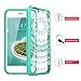 iPhone 6 Plus Case, iPhone 6S Plus Case, SmartLegend Retro Totem Mandala Floral Pattern Hybrid Clear PC Hard Back with TPU Bumper Acrylic Protective Transparent Case for iPhone 6/6S Plus 5.5