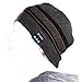 Sung-ll Soft and Warm Hat Wireless Beanie with Bluetooth Smart Cap Speaker Micro Headphone (Blak-grey)