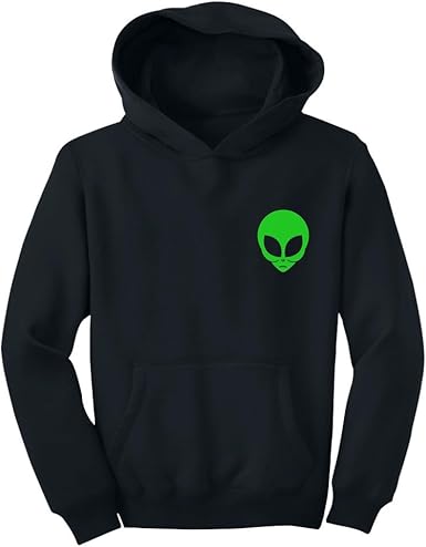alien print hoodie