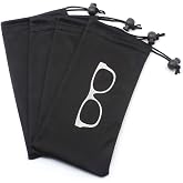 Global Glasses Quality Microfiber Eyeglass Pouch with Bead Lock Micro Fiber Sunglasses Case Pouch Soft Store