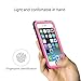 iPhone SE/5/5S Waterproof Case, iThrough Waterproof Dust Proof Snow Proof Shock Proof Phone Case, IP68 Underwater Heavy Duty Protective Carrying Case Cover with Touch ID for iPhone 5S 5 SE (Pink)